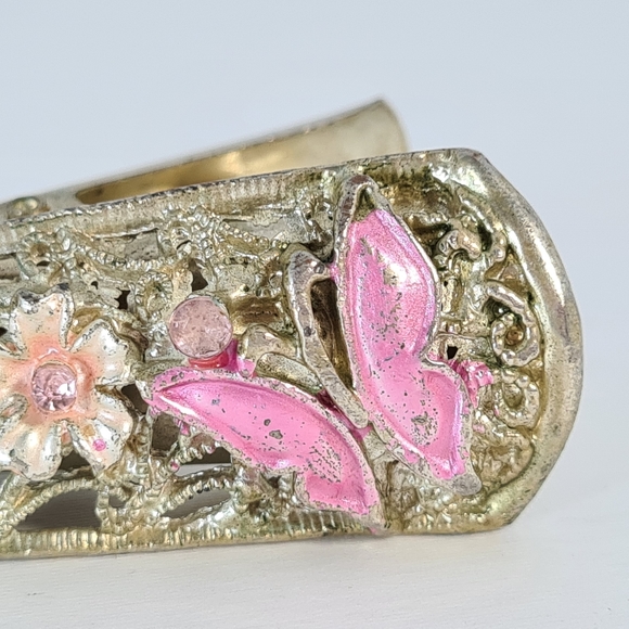 Vintage Silver & Pink Elegant Hair Clip Headwear - Picture 5 of 13